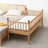 Giường Cho Em Bé Ghép Với Giường Bố Mẹ Gỗ Sồi Hiện Đại
