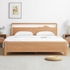 Giường Gỗ 1m4x2m Gỗ Sồi Tự Nhiên Kiểu Chân Cao Hiện Đại