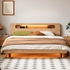 Giường Gỗ 1m6x2m Đầu Kệ Gỗ Sồi Tự Nhiên Hiện Đại Bền Bỉ