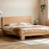 Giường Gỗ Sồi 1m8x2m Thiết Kế Chân Cao Tối Giản Hiện Đại