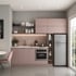 Mẫu Kệ Tủ Bếp Gỗ MDF Chống Ẩm An Cường Màu Hồng Hiện Đại