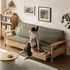 Mẫu Sofa Gỗ Đẹp Hiện Đại Có Ngăn Chứa Đồ Kèm Nệm Ngồi 