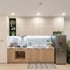 Mẫu Tủ Bếp Nhựa An Cường Phủ Melamine Chữ I Nhỏ Gọn Tiện Ích