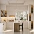 Mẫu Tủ Bếp Hiện Đại Kèm Bàn Đảo Gỗ MDF Lõi Xanh An Cường 