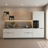 Mẫu Tủ Bếp Melamine An Cường Hình Chữ I Nhỏ Gọn Tinh Tế