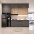 Mẫu Tủ Bếp Nhựa An Cường Phủ Laminate Hình Chữ I Tối Ưu