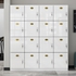 Mẫu Tủ Locker 16 Ngăn Gỗ Công Nghiệp Hiện Đại Tối Giản