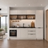 Mẫu Tủ Nhà Bếp Gỗ MDF Chống Ẩm An Cường Chữ I Nhỏ Gọn