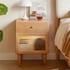 Tab Đầu Giường Gỗ Tự Nhiên Nhỏ Gọn Gia Công Tinh Xảo Chỉn Chu 