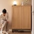 Tủ Đựng Giày Dép Bằng Gỗ Sồi Nhỏ Gọn Phong Cách Bắc Âu
