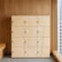 Tủ Locker 12 Ngăn Gỗ Công Nghiệp Phong Cách Tối Giản Hiện Đại