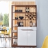 Tủ Rượu Trang Trí Phòng Khách Gỗ MDF Kiêm Vách Ngăn Phòng