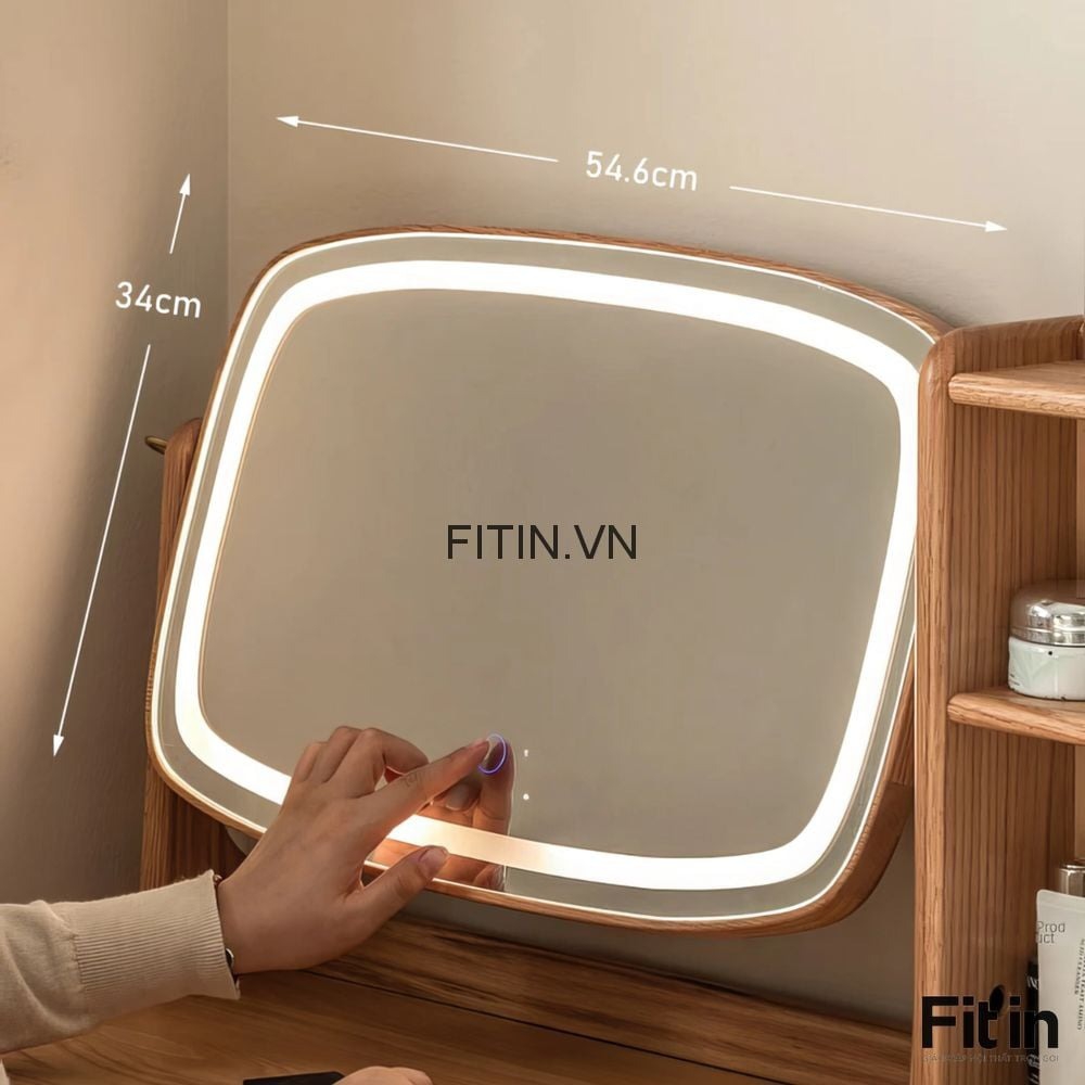 B&agrave;n Trang Điểm Gỗ Tự Nhi&ecirc;n