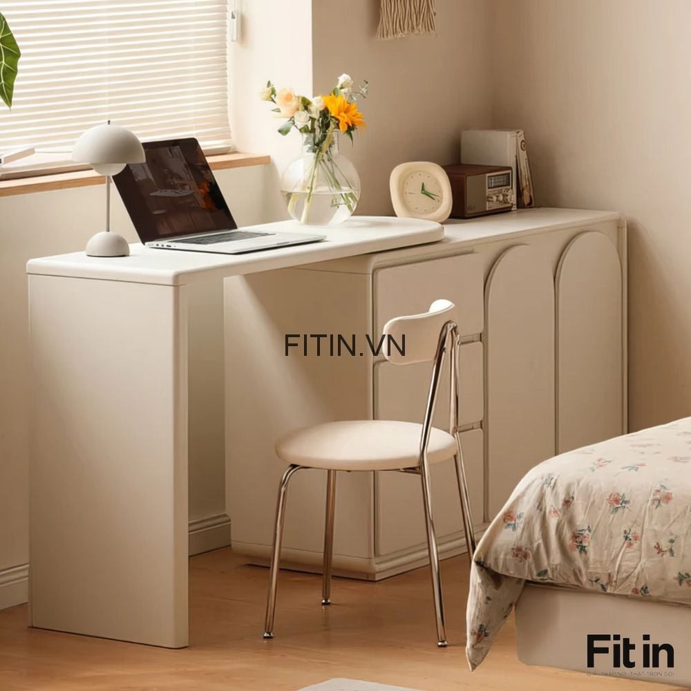 B&agrave;n Trang Điểm Gỗ Tự Nhi&ecirc;n