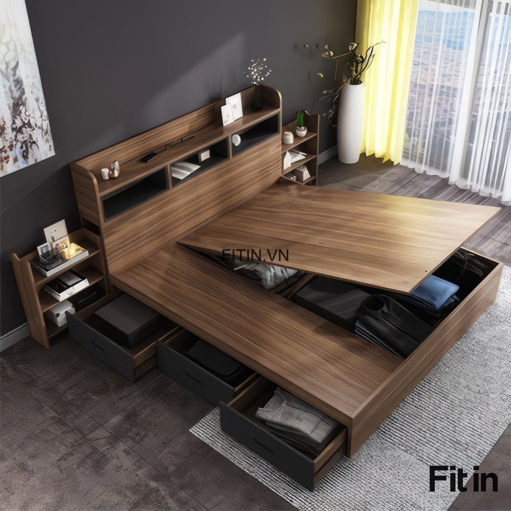 Giường Gỗ An Cường