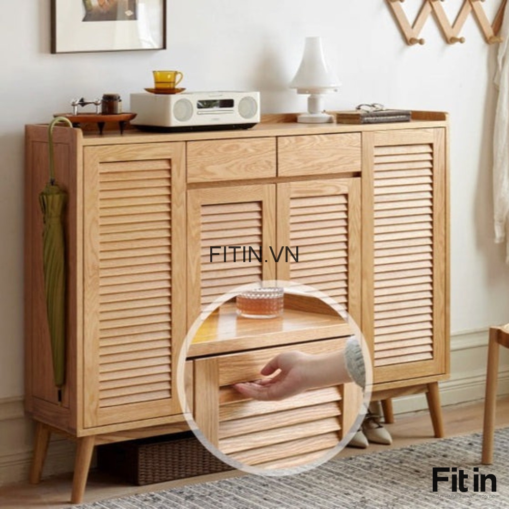 Kệ Tủ Gi&agrave;y Gỗ Tự Nhi&ecirc;n