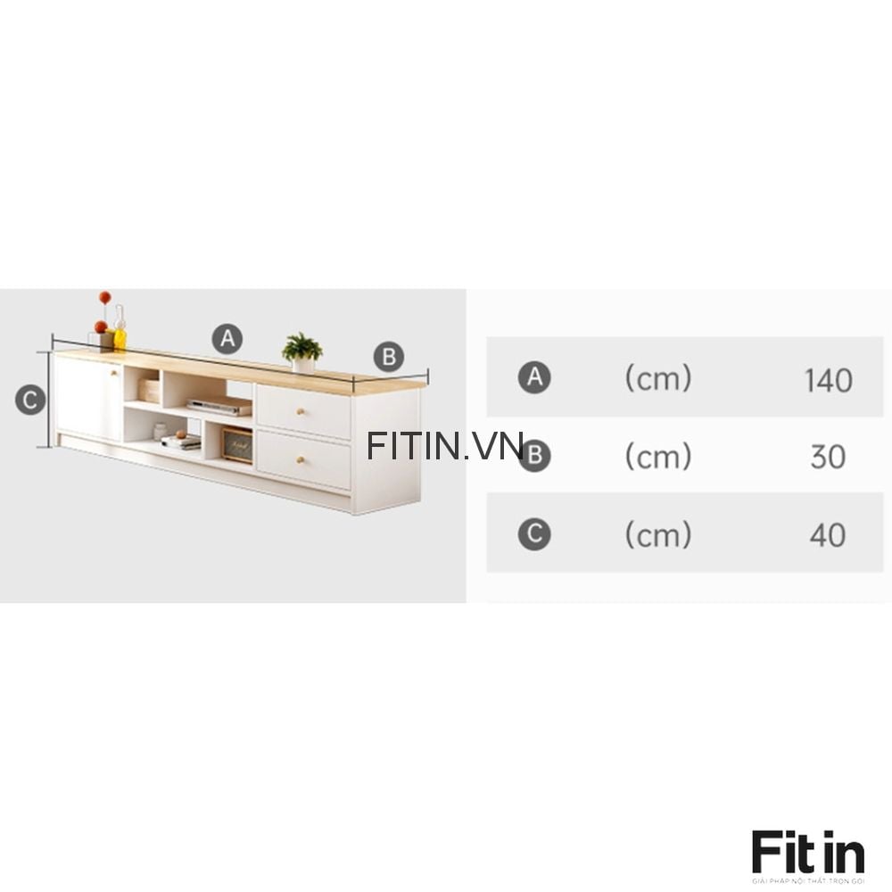 Kệ Tủ Tivi Gỗ C&ocirc;ng Nghiệp