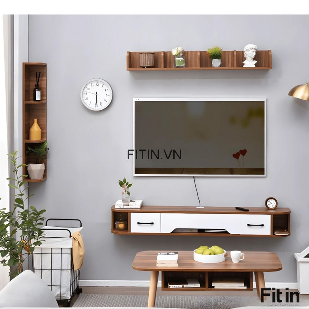 Kệ Tủ Tivi Gỗ C&ocirc;ng Nghiệp