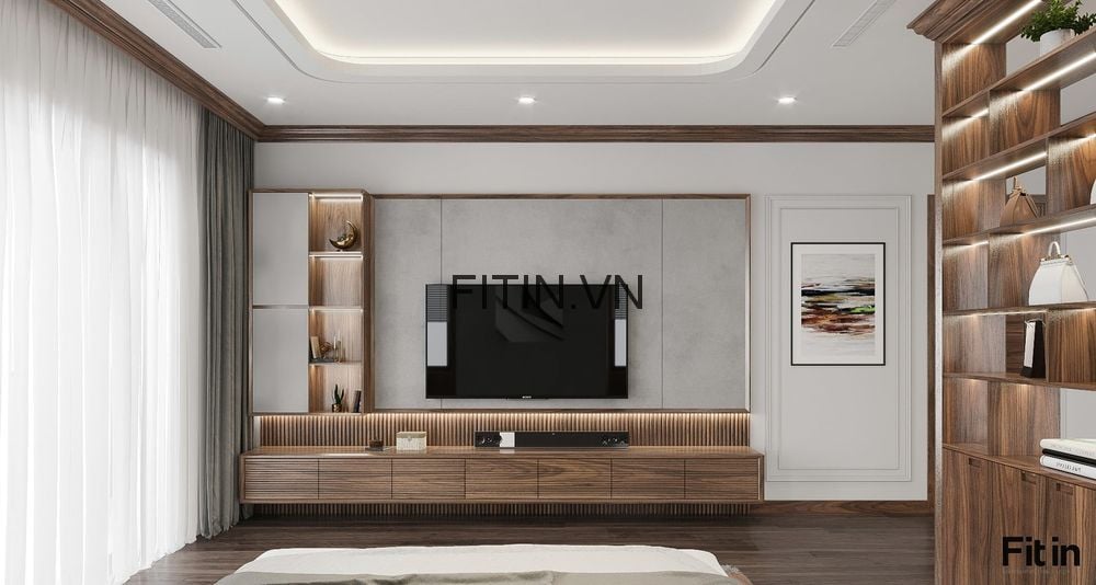 Kệ Tủ Tivi Gỗ Tự Nhi&ecirc;n