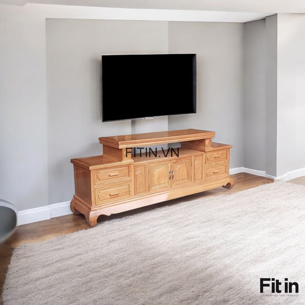 Kệ Tủ Tivi Gỗ Tự Nhi&ecirc;n