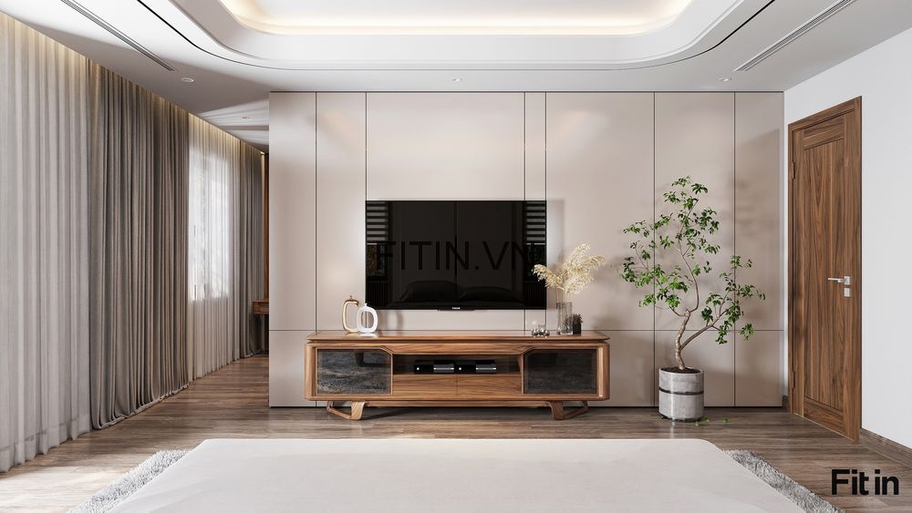 Kệ Tủ Tivi Gỗ Tự Nhi&ecirc;n