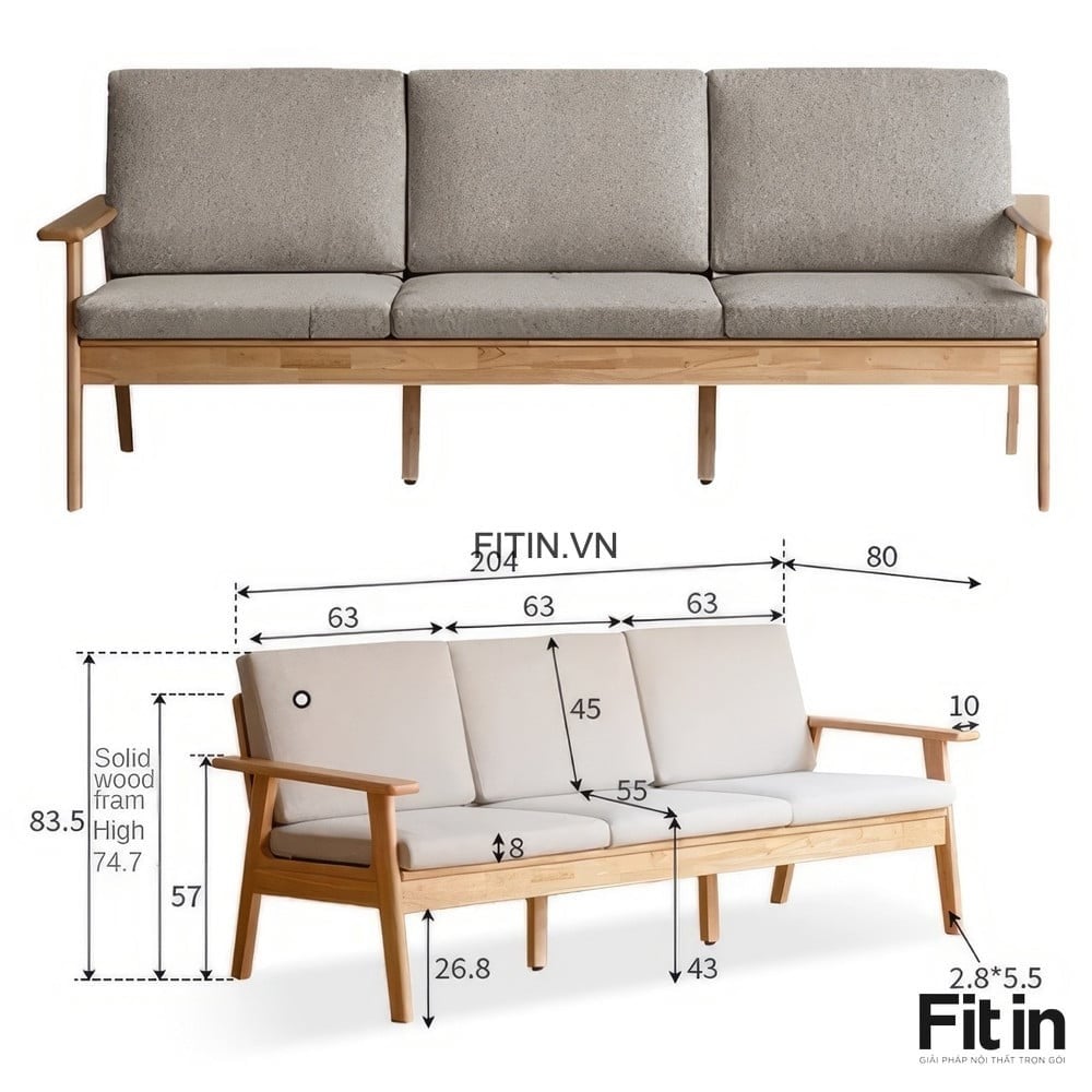 Sofa 3 Chỗ