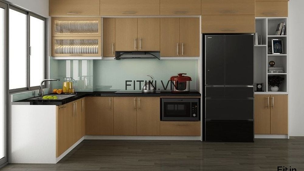 Tủ Bếp Gỗ C&ocirc;ng Nghiệp