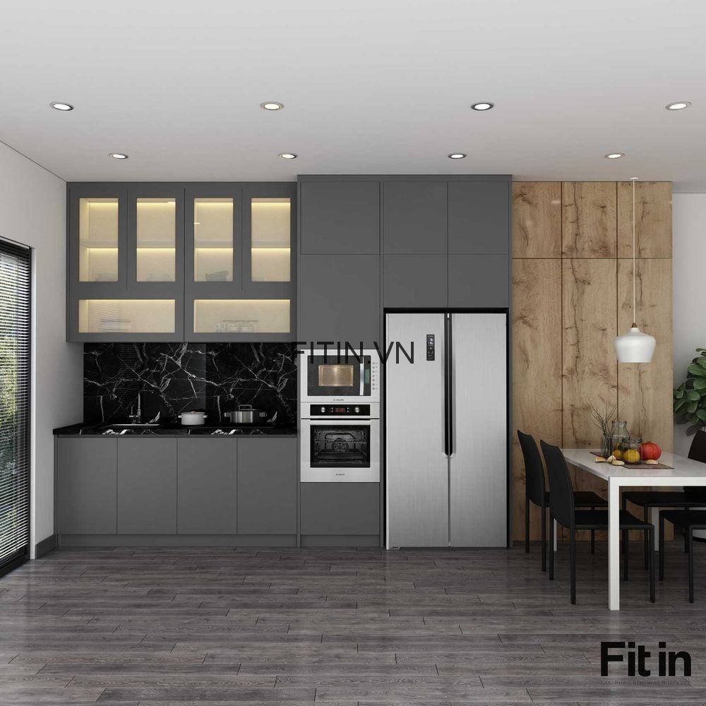 Tủ Bếp Gỗ C&ocirc;ng Nghiệp