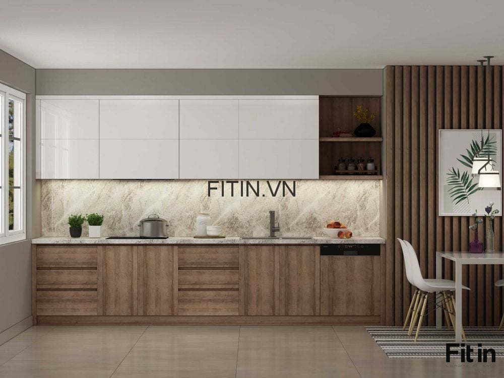 Tủ Bếp Gỗ C&ocirc;ng Nghiệp