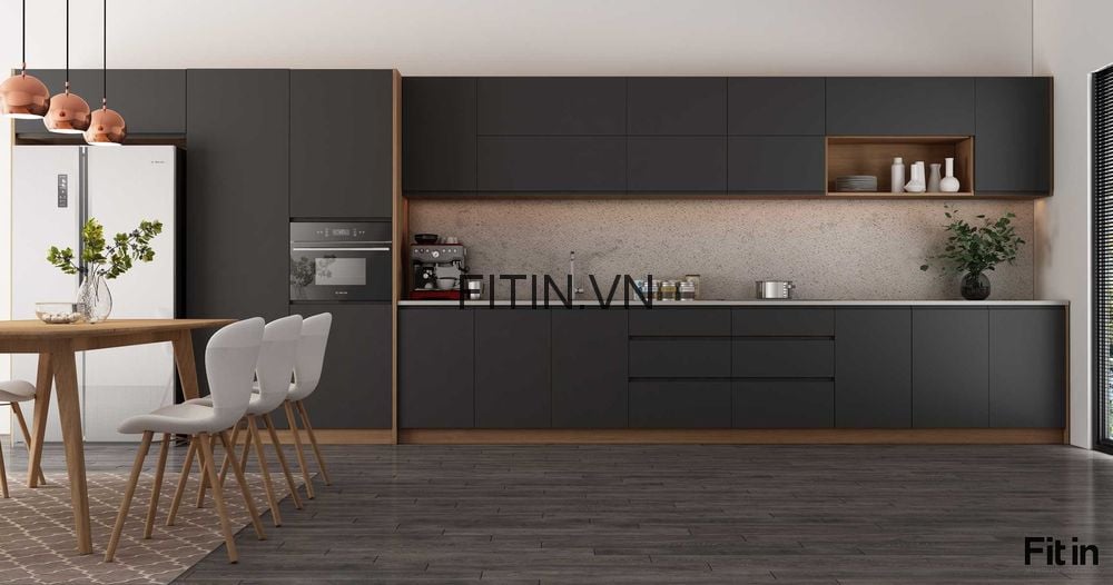 Tủ Bếp Gỗ C&ocirc;ng Nghiệp
