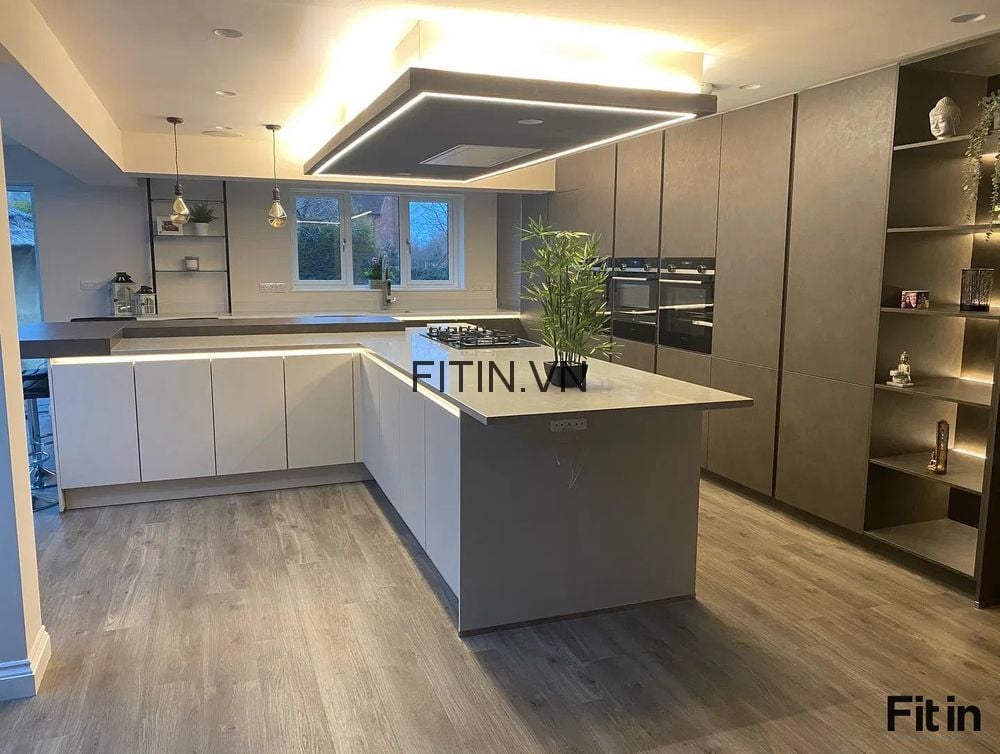 Tủ Bếp Gỗ C&ocirc;ng Nghiệp