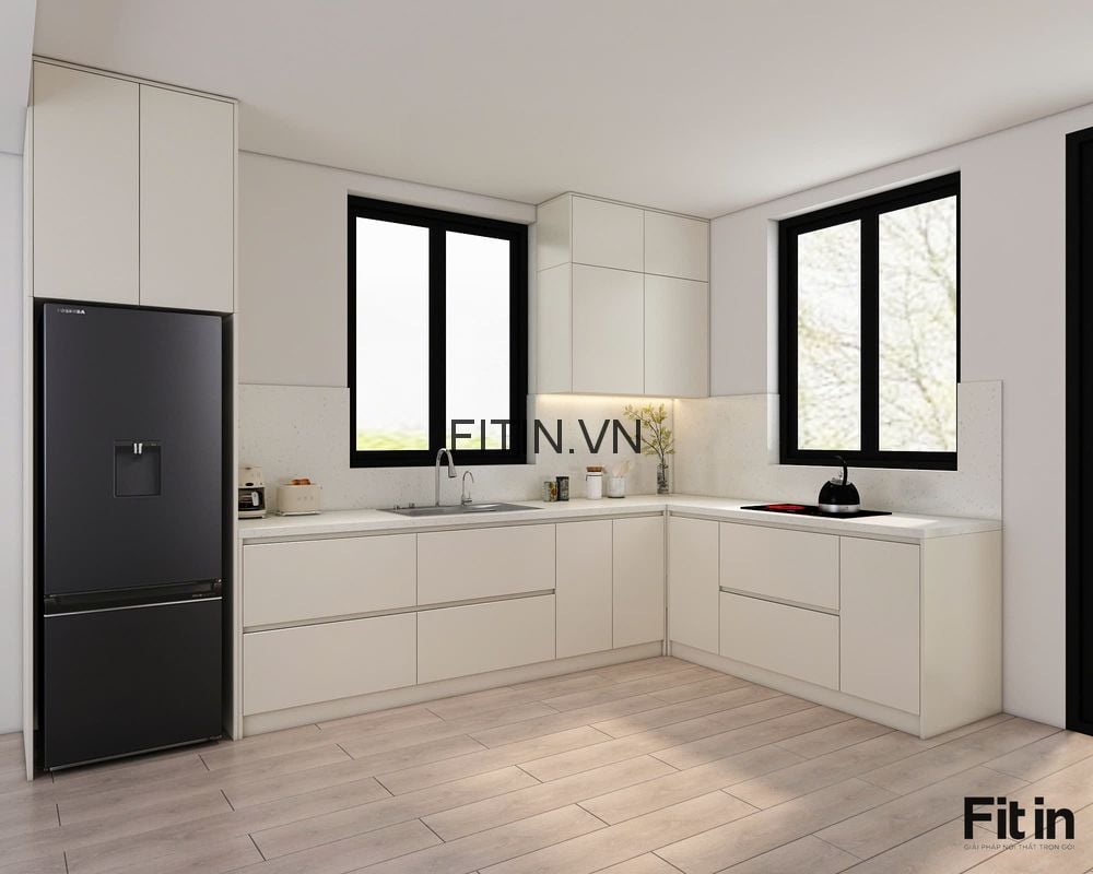 Tủ Bếp Gỗ C&ocirc;ng Nghiệp
