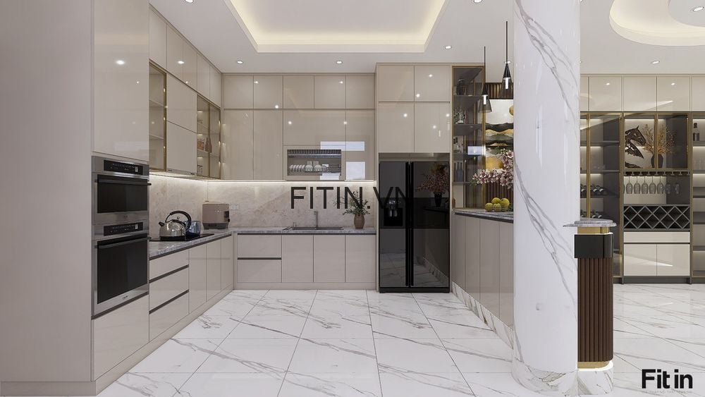 Tủ Bếp Gỗ C&ocirc;ng Nghiệp