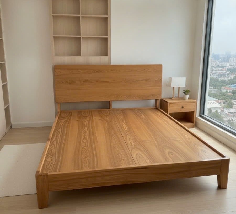 Top 15+ combo ph&ograve;ng ngủ gỗ sồi tự nhi&ecirc;n đẹp, gi&aacute; chỉ từ 18 triệu