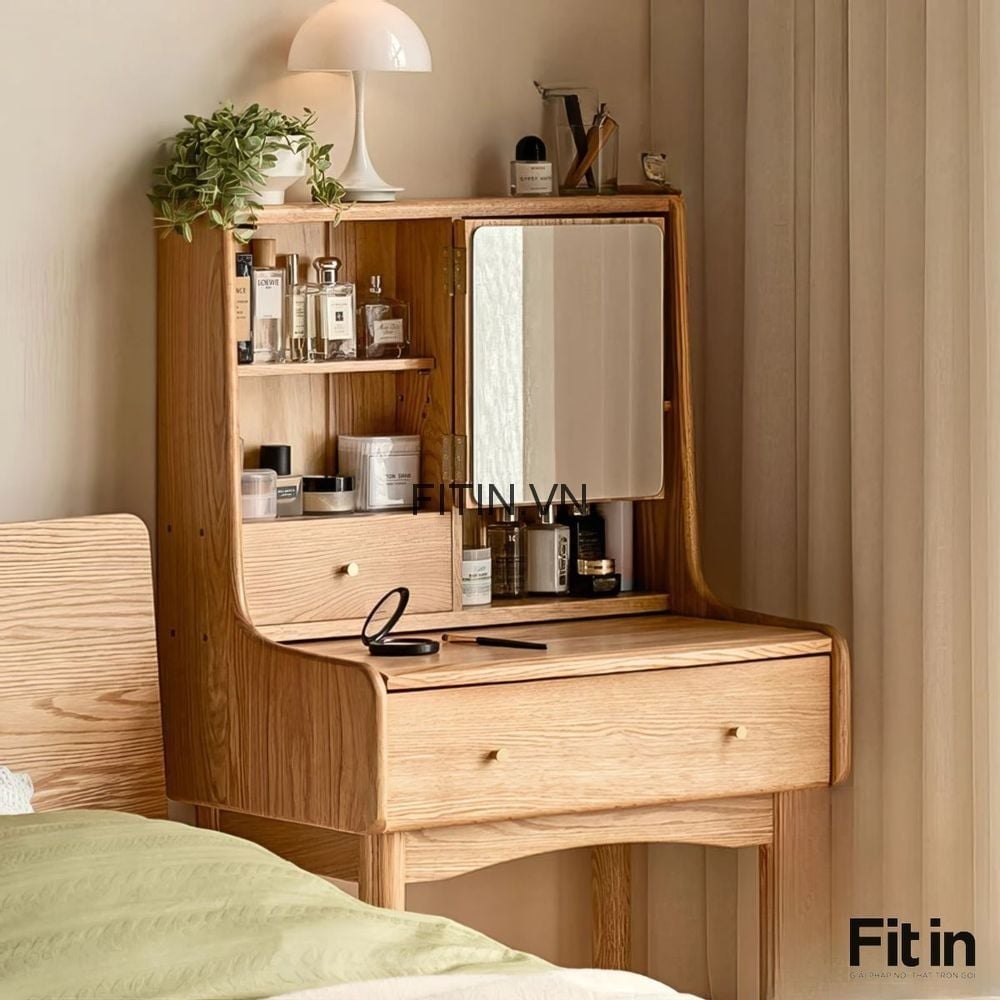 Top 15+ combo ph&ograve;ng ngủ gỗ sồi tự nhi&ecirc;n đẹp, gi&aacute; chỉ từ 18 triệu