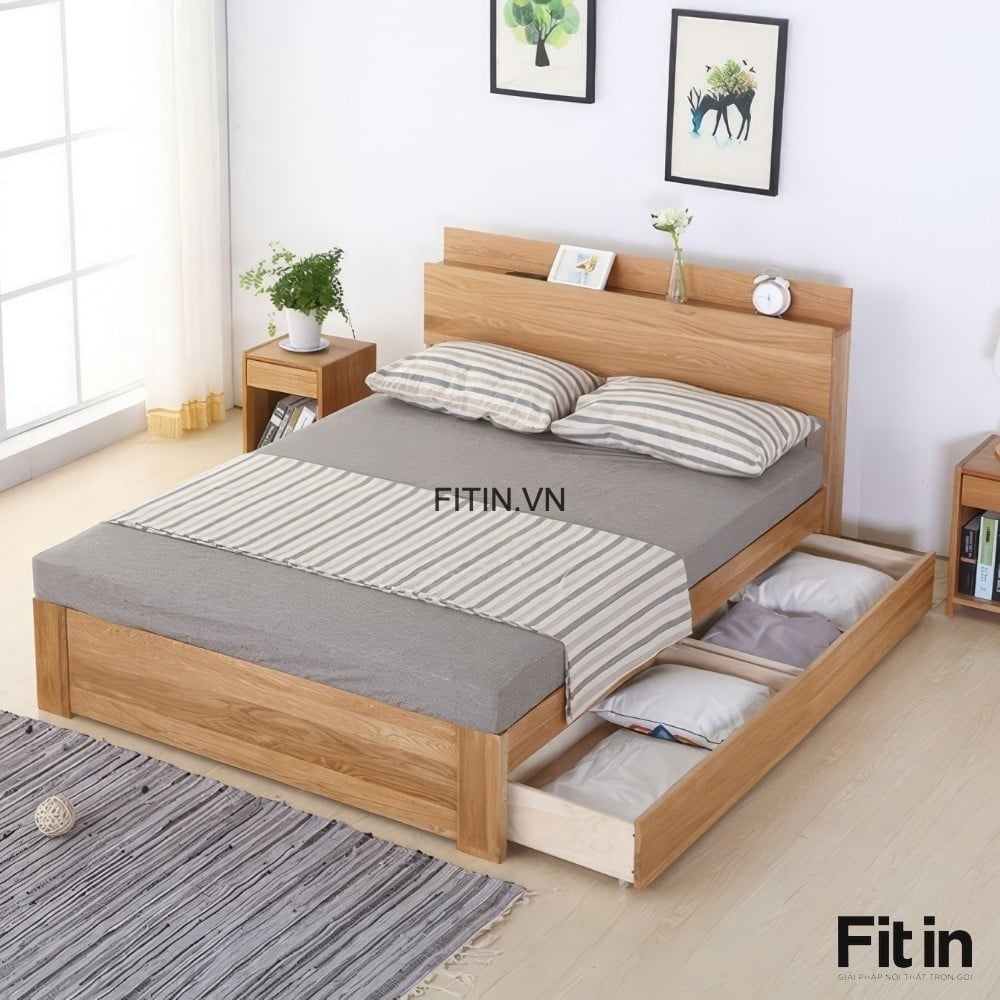 Top 15+ combo ph&ograve;ng ngủ gỗ sồi tự nhi&ecirc;n đẹp, gi&aacute; chỉ từ 18 triệu