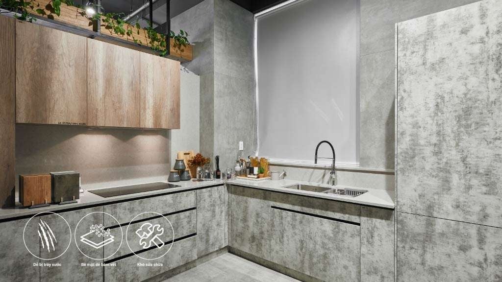 Tủ bếp Acrylic An Cường gi&aacute; bao nhi&ecirc;u? Xem b&aacute;o gi&aacute; chi tiết 