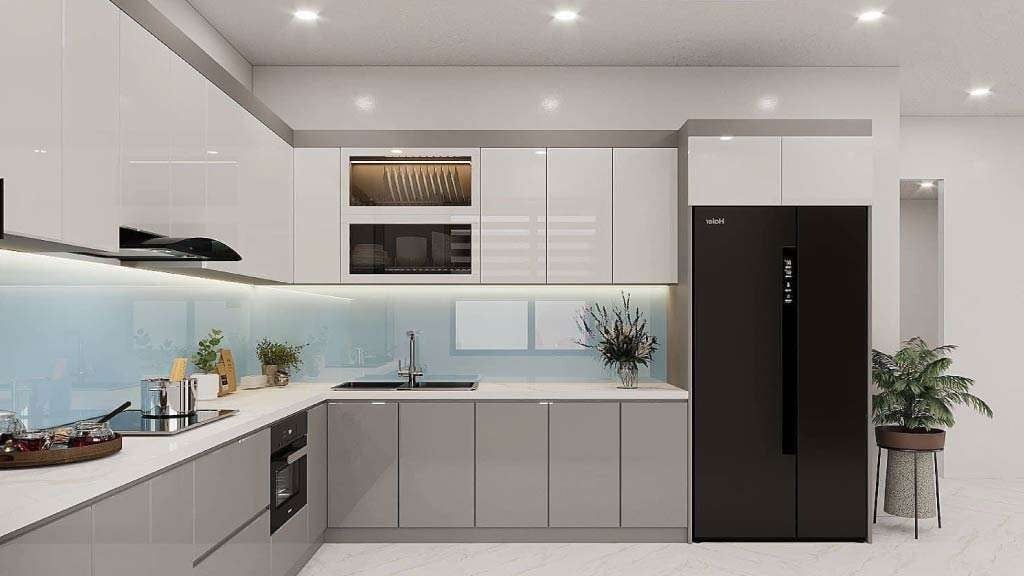 Tủ bếp Acrylic An Cường gi&aacute; bao nhi&ecirc;u? Xem b&aacute;o gi&aacute; chi tiết 