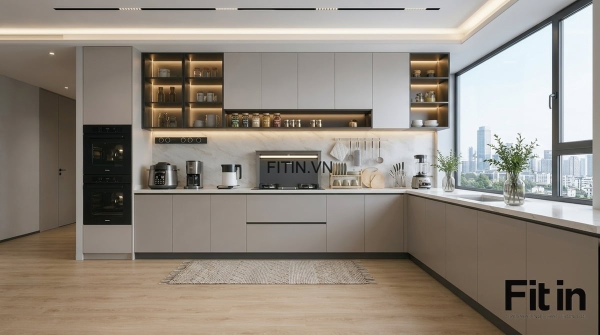  Tủ bếp Laminate An Cường l&agrave; g&igrave;? Ưu nhược điểm v&agrave; b&aacute;o gi&aacute; mới nhất