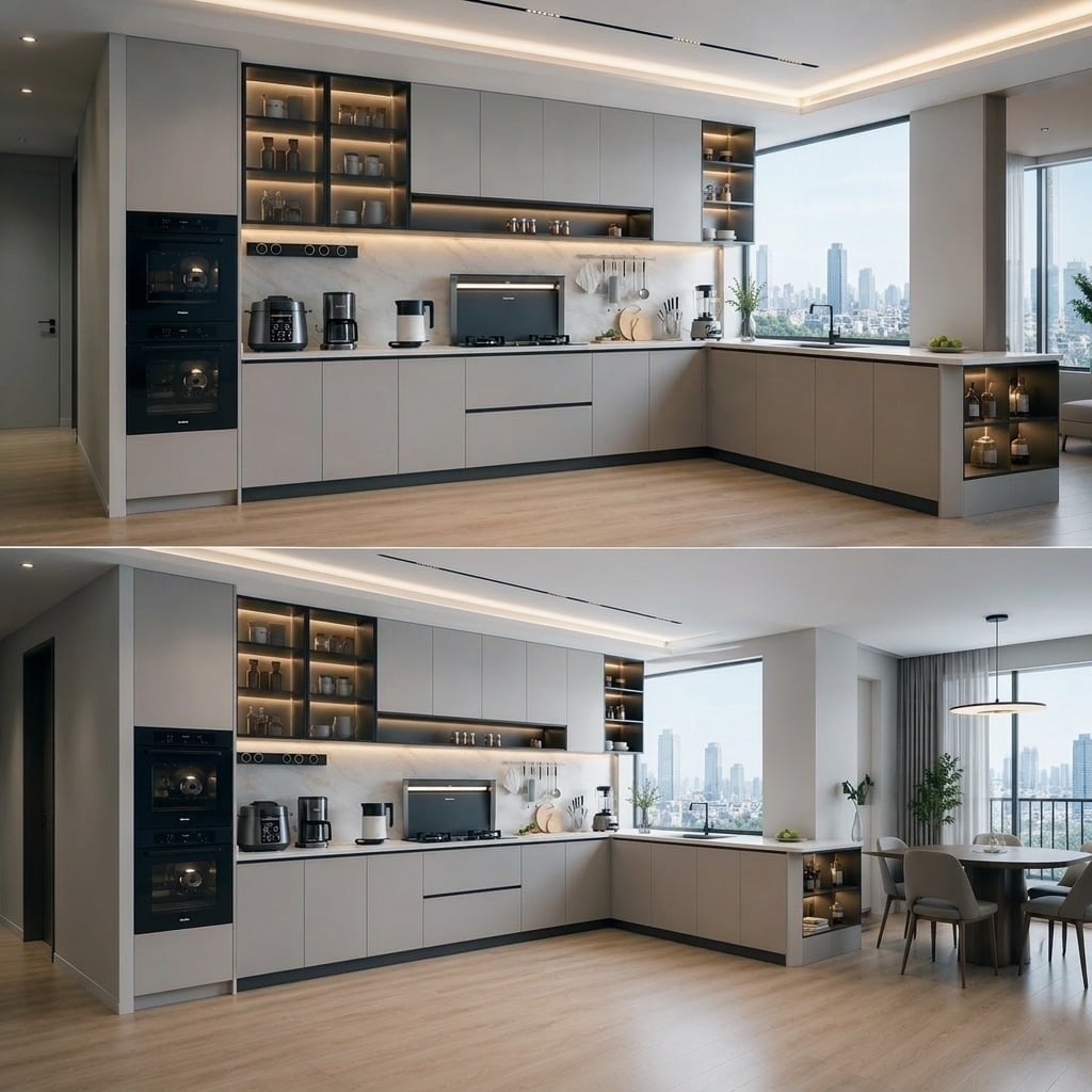  Tủ bếp Laminate An Cường l&agrave; g&igrave;? Ưu nhược điểm v&agrave; b&aacute;o gi&aacute; mới nhất
