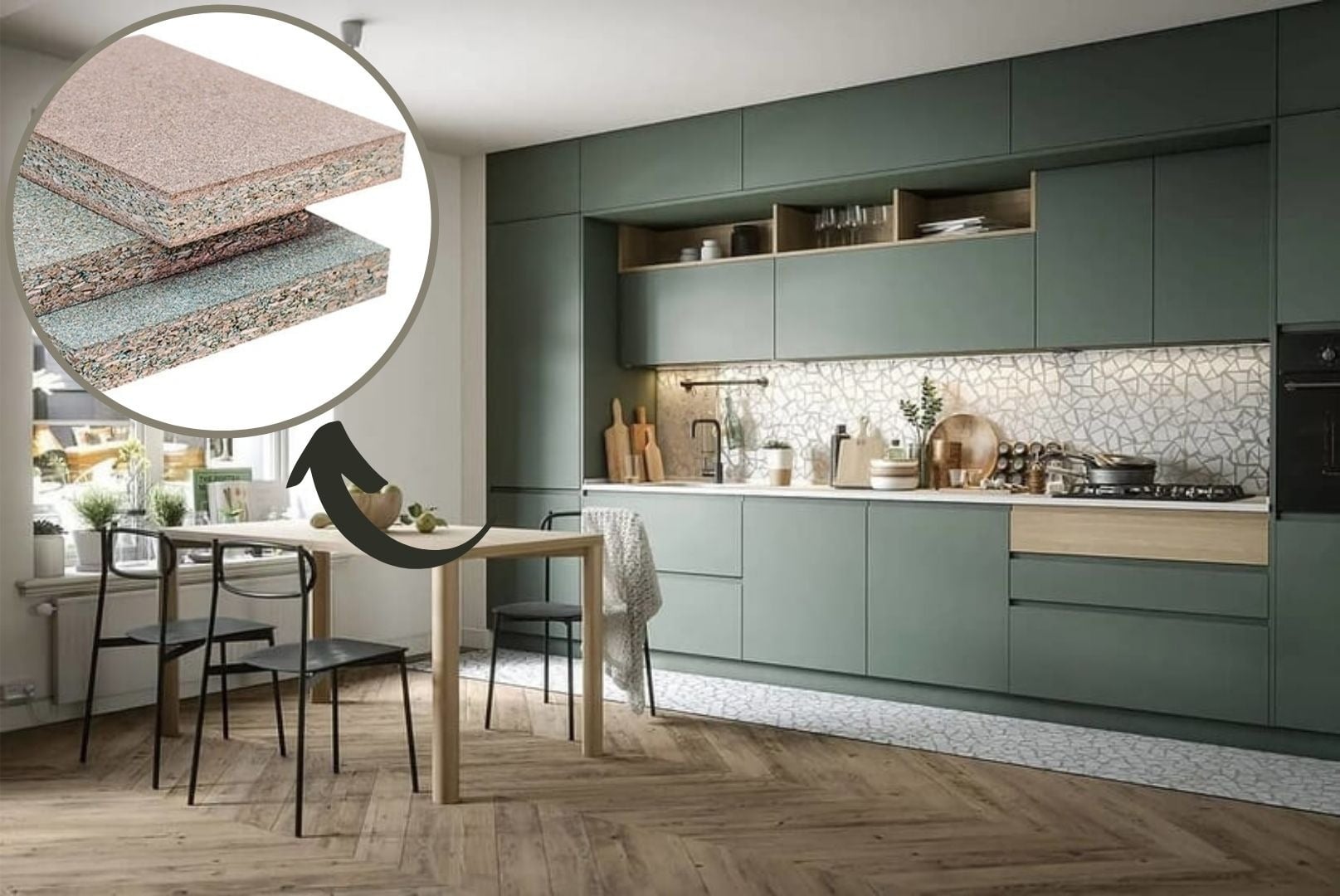 Tủ bếp Laminate An Cường l&agrave; g&igrave;? Ưu nhược điểm v&agrave; b&aacute;o gi&aacute; mới nhất