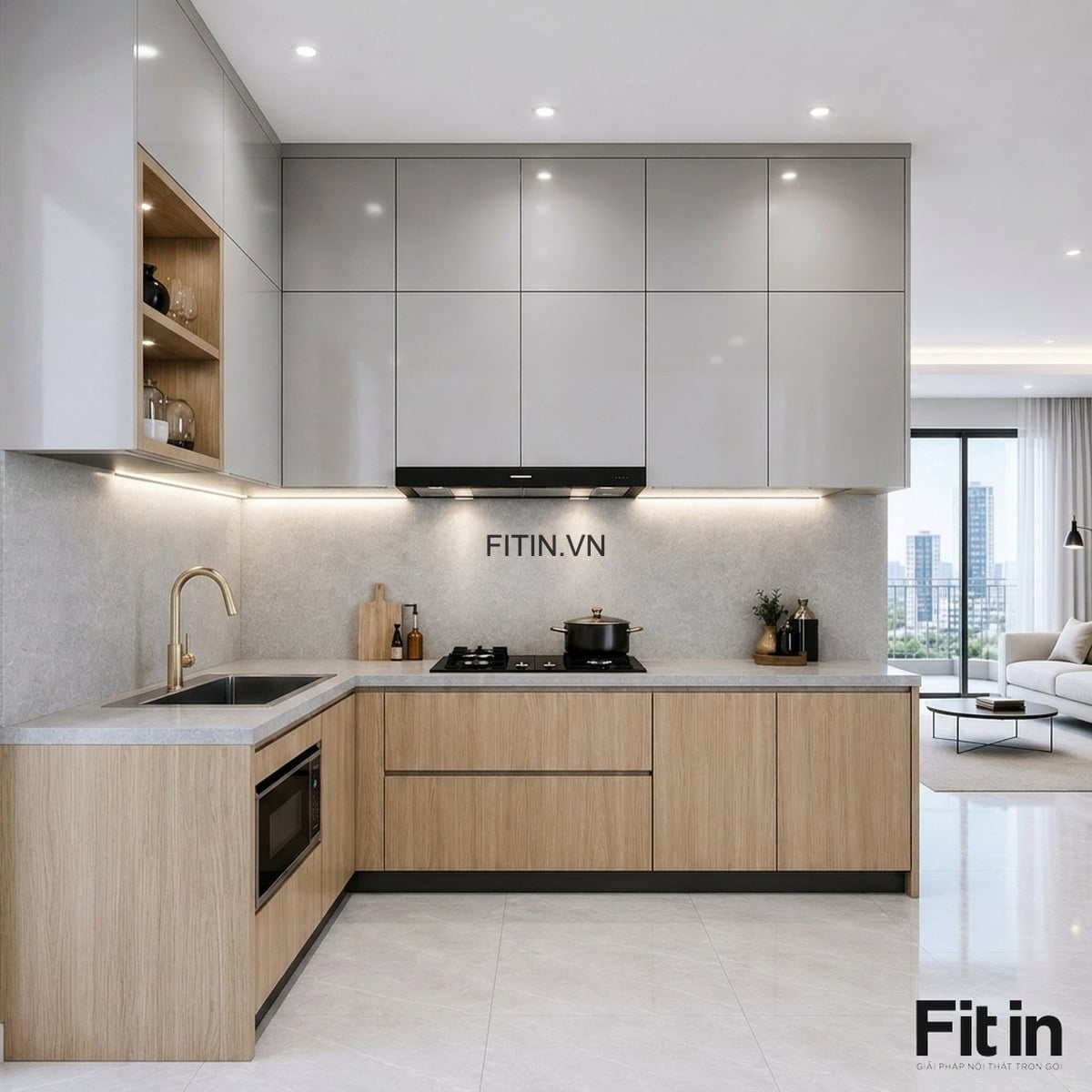  Tủ bếp Laminate An Cường l&agrave; g&igrave;? Ưu nhược điểm v&agrave; b&aacute;o gi&aacute; mới nhất