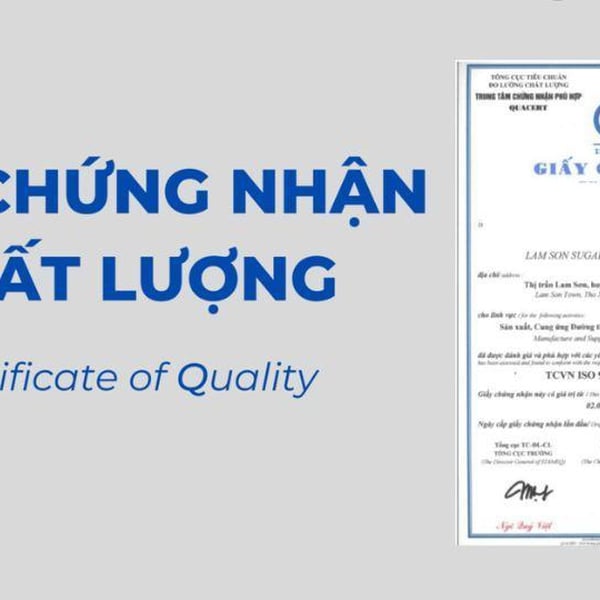 Giấy Chứng Nhận Đạt Tiêu Chuẩn Quản Lý Chất Lượng