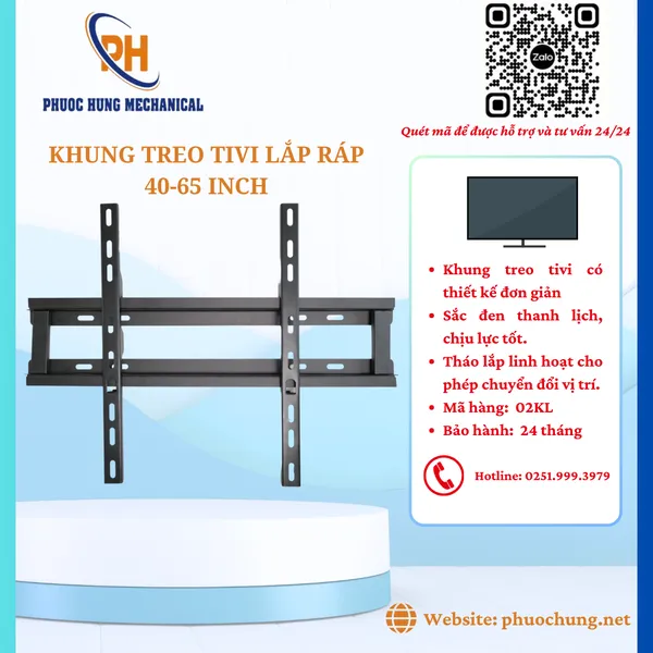 Khung Treo Tivi Lắp Ráp 40–65 Inch