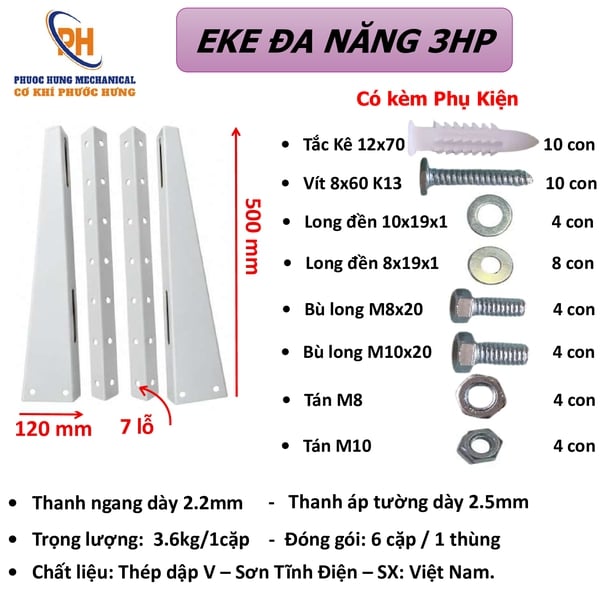Eke Lắp Ráp 3HP Sơn Tĩnh Điện