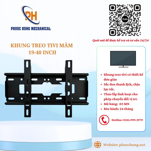 Khung Treo Tivi Mâm 19–40 Inch