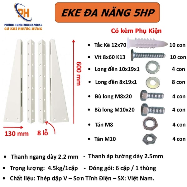 Eke Lắp Ráp 5HP Sơn Tĩnh Điện