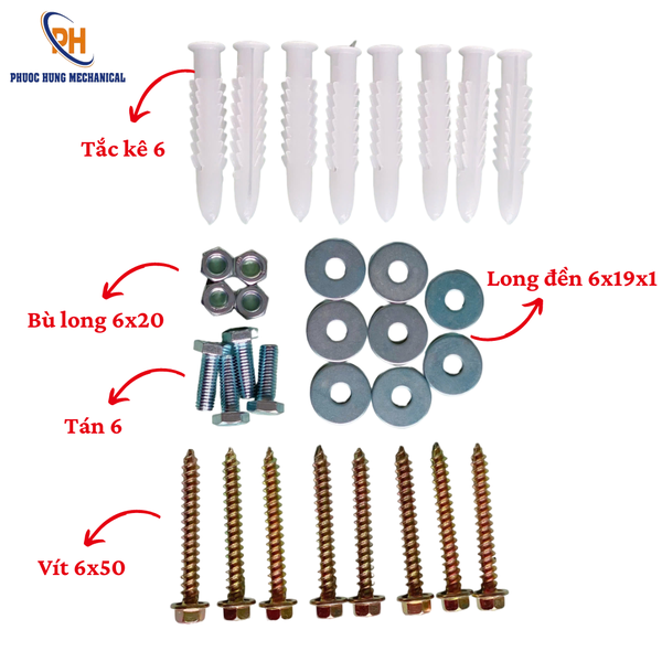 Bộ Ốc Vít Lắp Đặt Eke Máy Lạnh