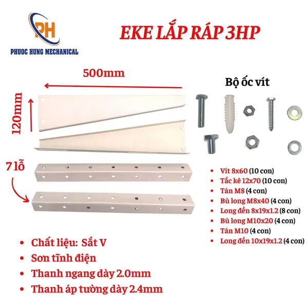 Eke Lắp Ráp 3HP Sơn Tĩnh Điện