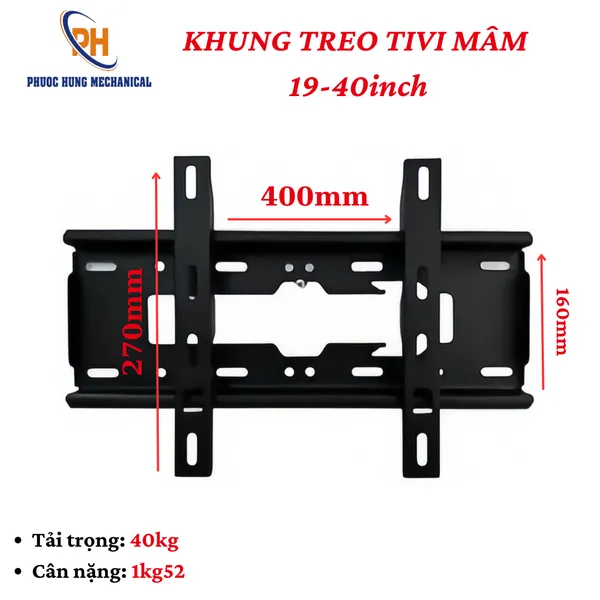 Khung Treo Tivi Mâm 19–40 Inch